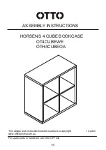 Otto OT4CUBEWE Assembly Instructions Manual preview