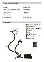 Preview for 2 page of Otto OTLGTDC Instruction Manual