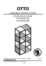 Предварительный просмотр 1 страницы Otto STOCKH8COB Assembly Instructions Manual