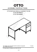 Предварительный просмотр 1 страницы Otto STOCKHOLM OTSTCKHMOB Assembly Instructions Manual