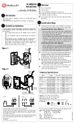 Preview for 1 page of Ouellet OTH800D Installation Instructions