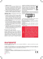 Предварительный просмотр 29 страницы Oursson AG3202 Instruction Manual