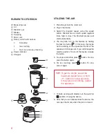 Предварительный просмотр 6 страницы Oursson BL0640G Instruction Manual