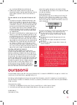 Preview for 15 page of Oursson EK1732W Instruction Manual