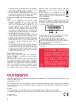 Предварительный просмотр 8 страницы Oursson FE2103D Instruction Manual