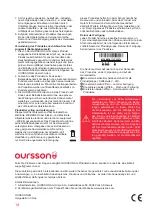 Preview for 14 page of Oursson JM7002 Instruction Manual