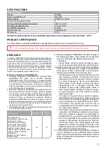 Предварительный просмотр 11 страницы Oursson Provence TO2104 Instruction Manual