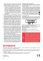 Preview for 16 page of Oursson Provence TO2104 Instruction Manual