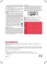 Preview for 16 page of Oursson RF2405 Instruction Manual