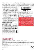 Preview for 8 page of Oursson WM1203 Instruction Manual