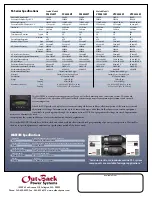 Предварительный просмотр 2 страницы Outback Power Systems FX 2012MT Specification Sheet