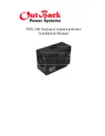 Предварительный просмотр 1 страницы Outback Power Systems PSX-240 User Manual