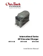 Предварительный просмотр 1 страницы OutBack Power Technologies GFX1312E Installation Manual