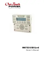 Предварительный просмотр 2 страницы OutBack Power Technologies MATE3 Owner'S Manual