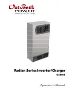 Предварительный просмотр 1 страницы OutBack Power Technologies Radian GS8048 Operator'S Manual