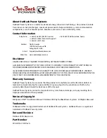 Preview for 2 page of OutBack Power FLEXpower ONE GVFX3524 Installation Manual