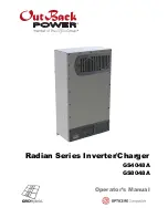 OutBack Power Radian GS4048A Operator'S Manual preview