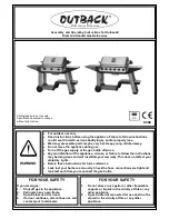 Preview for 1 page of Outback Diamond Hooded Assembly And Operating Instructions Manual