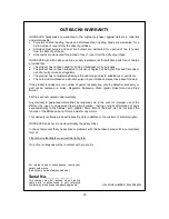 Preview for 30 page of Outback Dual Fuel 2 Assembly And Operating Instructions Manual