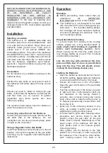 Preview for 20 page of Outback Jupiter 4S Assembly And Operating Instructions Manual