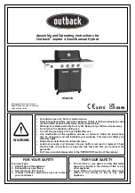 Предварительный просмотр 1 страницы Outback Jupiter RS4491H Assembly And Operating Instructions Manual