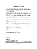 Preview for 27 page of Outback Meteor Stainless Steel 4 Assembly And Operating Instructions Manual