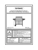 Outback ONYX 4 Burner Assembly And Operating Instructions Manual preview