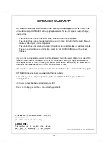 Preview for 19 page of Outback RB-H5060 Assembly And Operating Instructions Manual