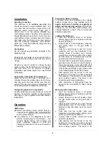 Preview for 11 page of Outback RG47D Assembly And Operating Instructions Manual