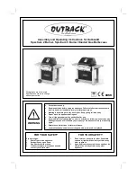 Outback Spectrum 2 Burner Assembly And Operating Instructions Manual preview