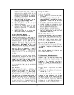 Preview for 21 page of Outback THG2710 Assembly And Operating Instructions Manual