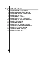 Preview for 2 page of Outback TPA101-6 Assembly & Operating Instructions