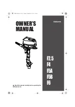 Preview for 1 page of Outboards F2.5 Owner'S Manual