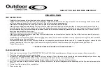 Preview for 1 page of Outdoor Connection ESCAPE 3 PLUS Quick Start Manual