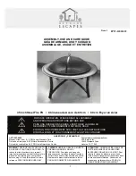 Outdoor Escapes FPW-OE21039 Assembly, Use And Care Manual preview