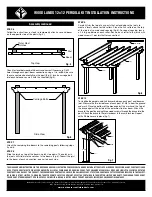 Предварительный просмотр 2 страницы Outdoor Essentials WOODLANDS 12x12 PERGOLA KIT Installation Instructions