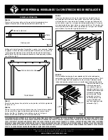 Предварительный просмотр 4 страницы Outdoor Essentials WOODLANDS 12x12 PERGOLA KIT Installation Instructions