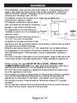 Предварительный просмотр 5 страницы Outdoor Gourmet 156633 Assembly Instructions & User Manual