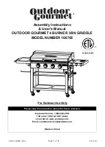 Outdoor Gourmet 166765 Assembly Instructions & User Manual preview