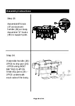 Предварительный просмотр 20 страницы Outdoor Gourmet FSODBG1205 User Manual