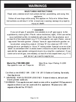 Preview for 4 page of Outdoor Gourmet FSOGBG4302 Assembly Instructions & User Manual