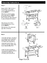 Preview for 15 page of Outdoor Gourmet Triton FSOGBG2200 Assembly Instructions & User Manual