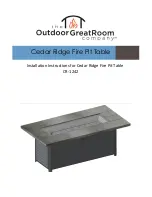 Outdoor GreatRoom Company CR-1242 Installation Instructions Manual preview