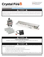 Preview for 1 page of Outdoor GreatRoom Company Crystal Fire Plus User Manual