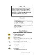 Preview for 2 page of Outdoor GreatRoom Company CV-1242 Installation Instructions Manual