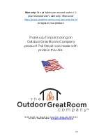 Предварительный просмотр 11 страницы Outdoor GreatRoom Company CV-30 Installation Manual