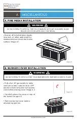 Предварительный просмотр 8 страницы Outdoor GreatRoom Company Denali DENBR-1242 Installation Instructions Manual