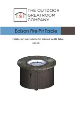 Outdoor GreatRoom Company Edison ED-20 Installation Instructions Manual предпросмотр