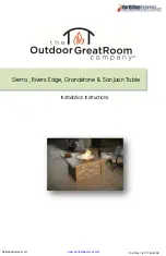 Outdoor GreatRoom Company Grandstone Installation Instructions Manual preview