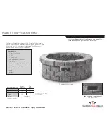 Предварительный просмотр 1 страницы Outdoor GreatRoom Company Hudson Stone DIY-38 Crystal Fire Installation Instructions